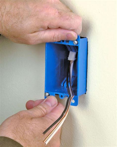 how to install an electrical box in existing drywall|electrical outlet box installation.